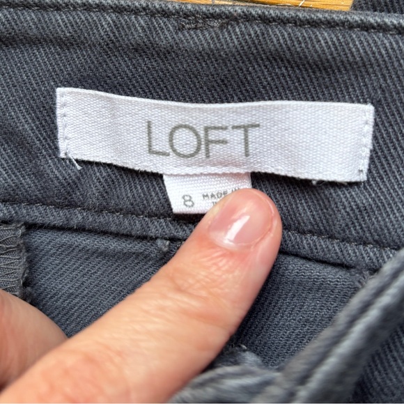 Loft Gray Wide Leg Pants - Picture 4 of 4
